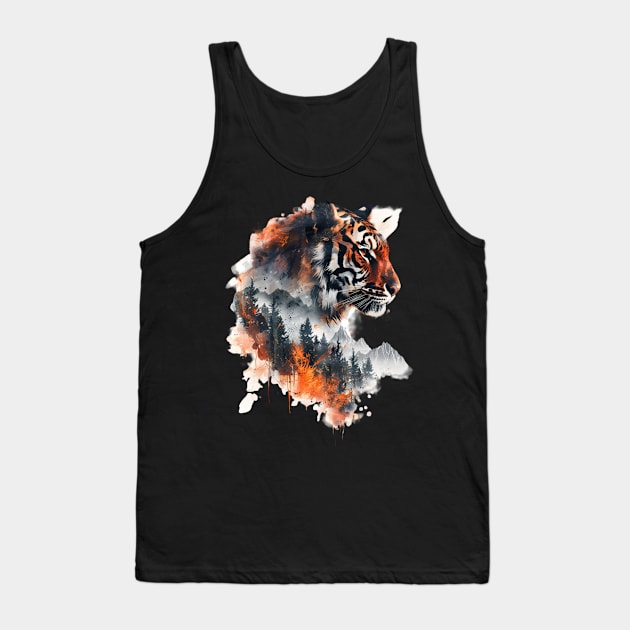 Tiger Enigmatic Entities Tank Top by Zombie Girlshop